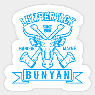 Lumberjack Bunyan Lineal Sticker